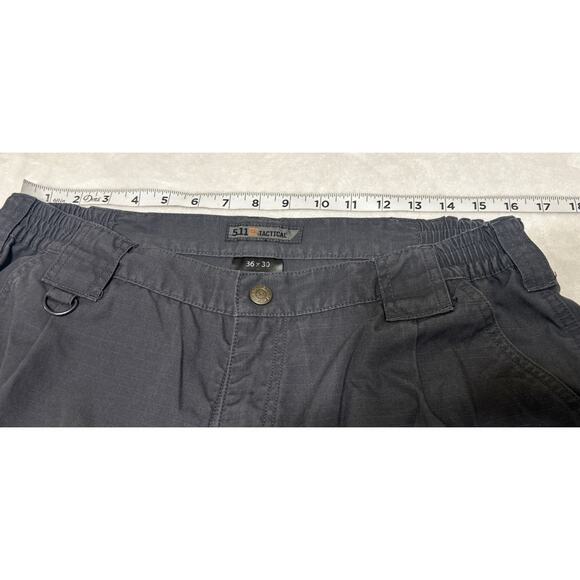 5.11 Tactical Series Pants Mens 36x30 Gray Ripstop Cargo Utility Outdoor Work - Picture 5 of 7